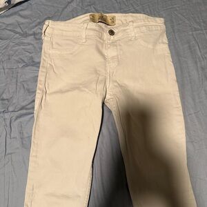 Hollister white Super Skinny Pants